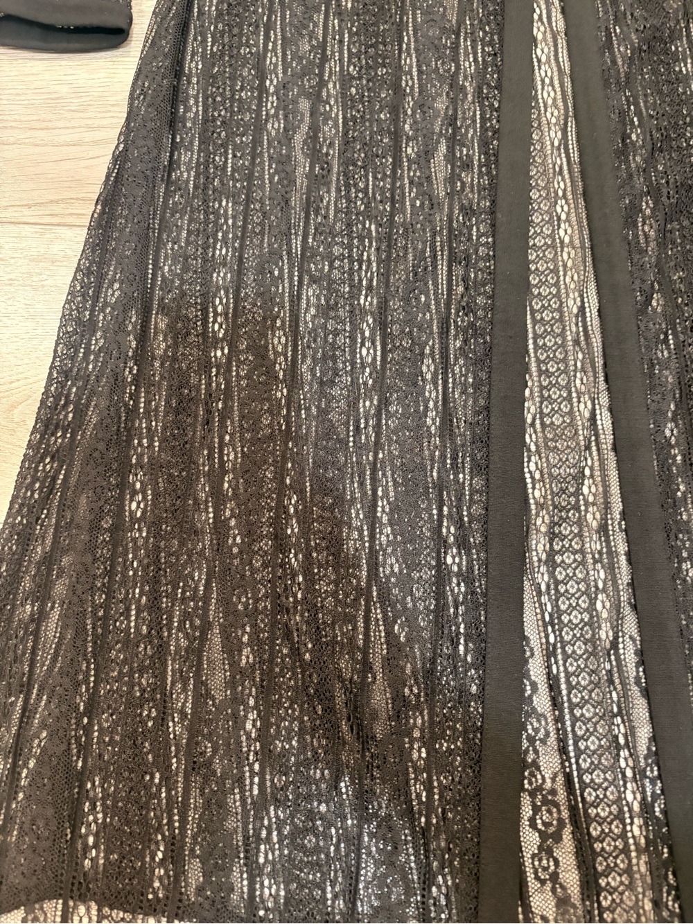 Alberto Makali Sheer Mesh Lace Duster Black NWT - Picture 6 of 8